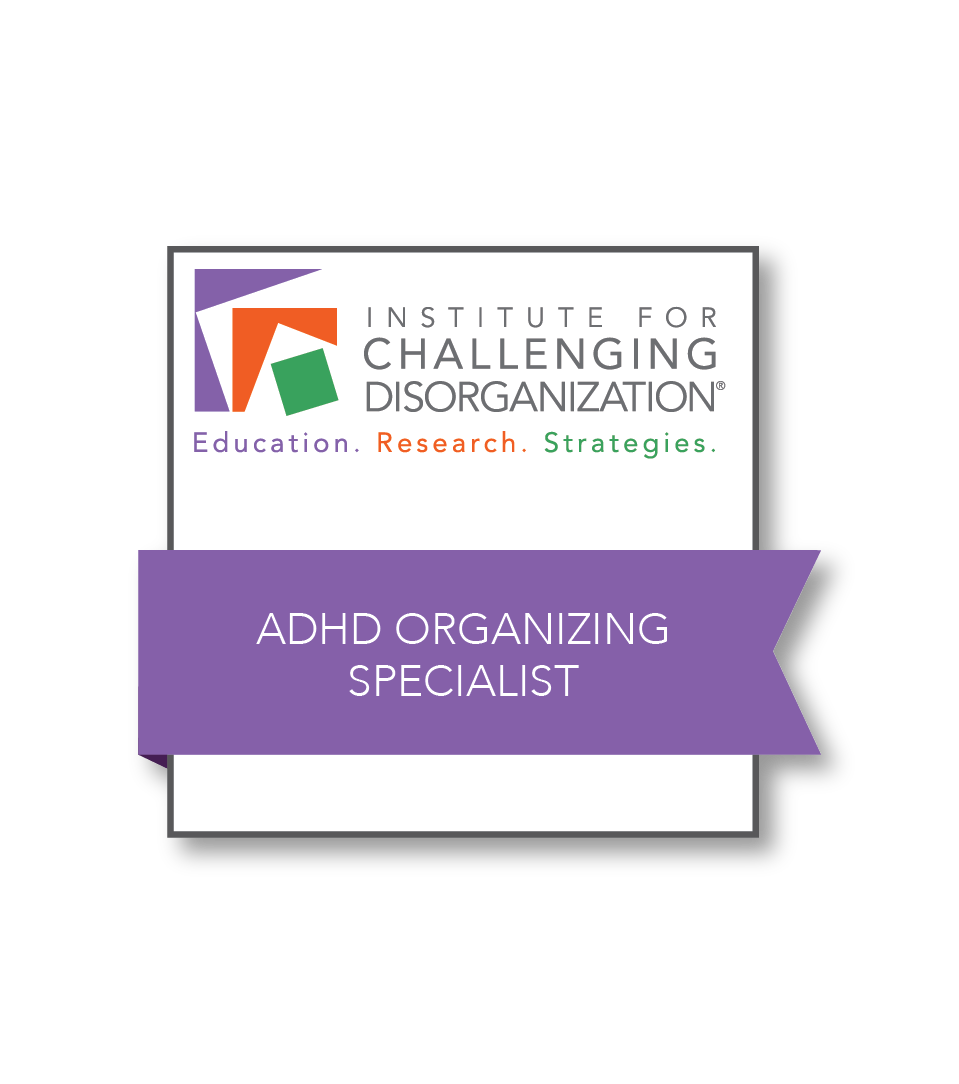 Maria Butler - ICD ADHD Organizing Specialist Certificate (18 Hours Training) ADHD Organizing Specialist certification for Maria Butler, CPO, from the Institute for Challenging Disorganization (ICD). This requires 18 hours of specialized training.